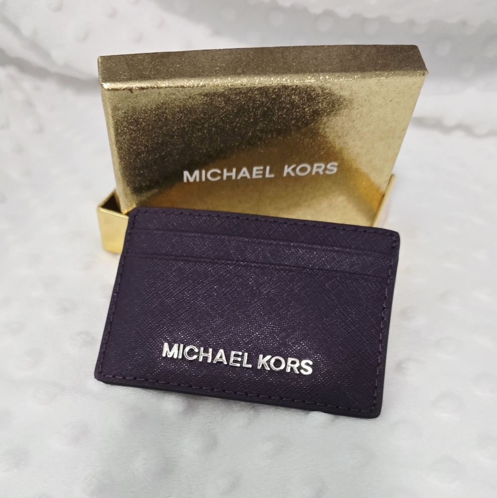 Michael Kors Purple Card Holder